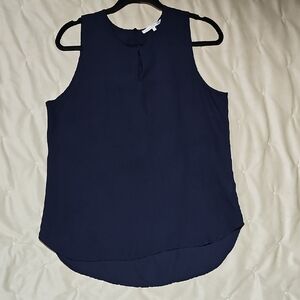 Violet & Claire Midnight Blue Sleeveless Blouse#342